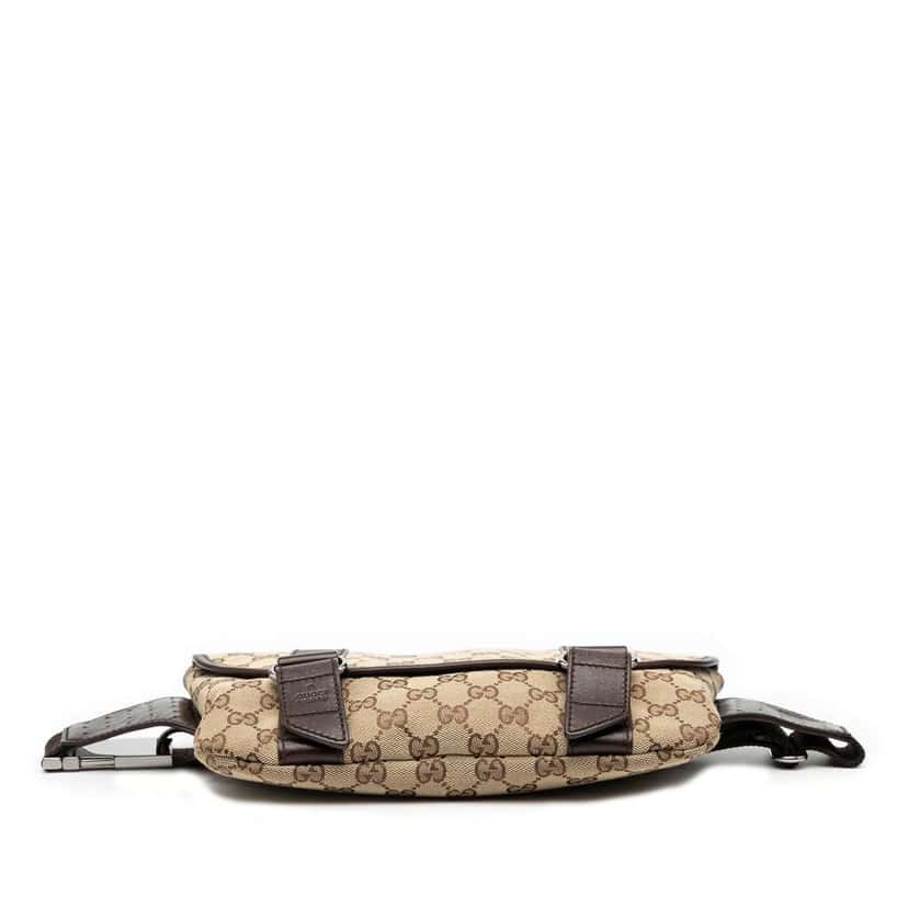 Gucci GG Canvas Belt Bag Brown Canvas Very good condition - Inside View