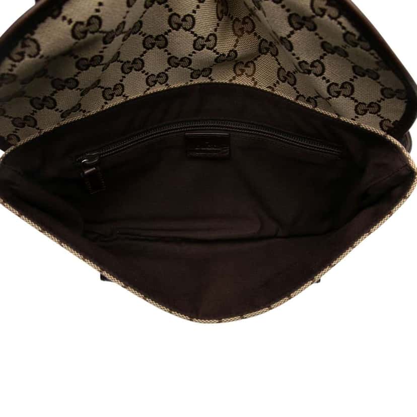 Gucci GG Canvas Belt Bag Brown Canvas Very good condition - Model View