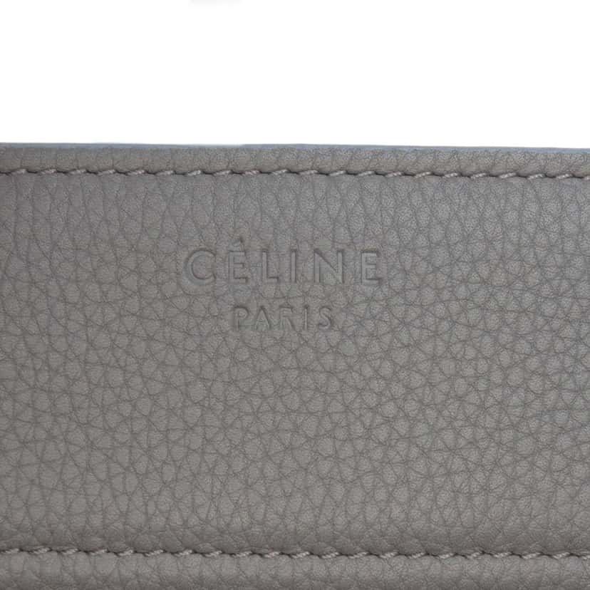 Celine Medium Leather Phantom Luggage Tote Grey Leather Good condition - Box View