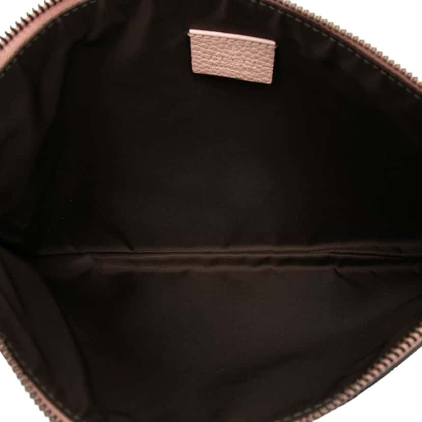 Gucci Leather Blind For Love Clutch Pink Leather Very good condition - Model View