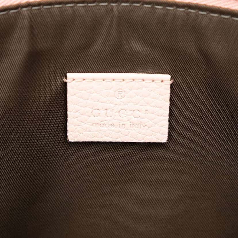 Gucci Leather Blind For Love Clutch Pink Leather Very good condition - Box View