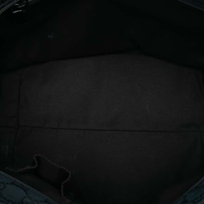 Gucci GG Canvas Web Tote Blue Canvas Very good condition - Model View