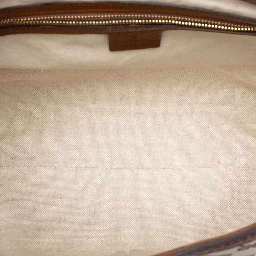 Gucci GG Canvas Bella Flap Satchel Brown Canvas Very good condition - Model View
