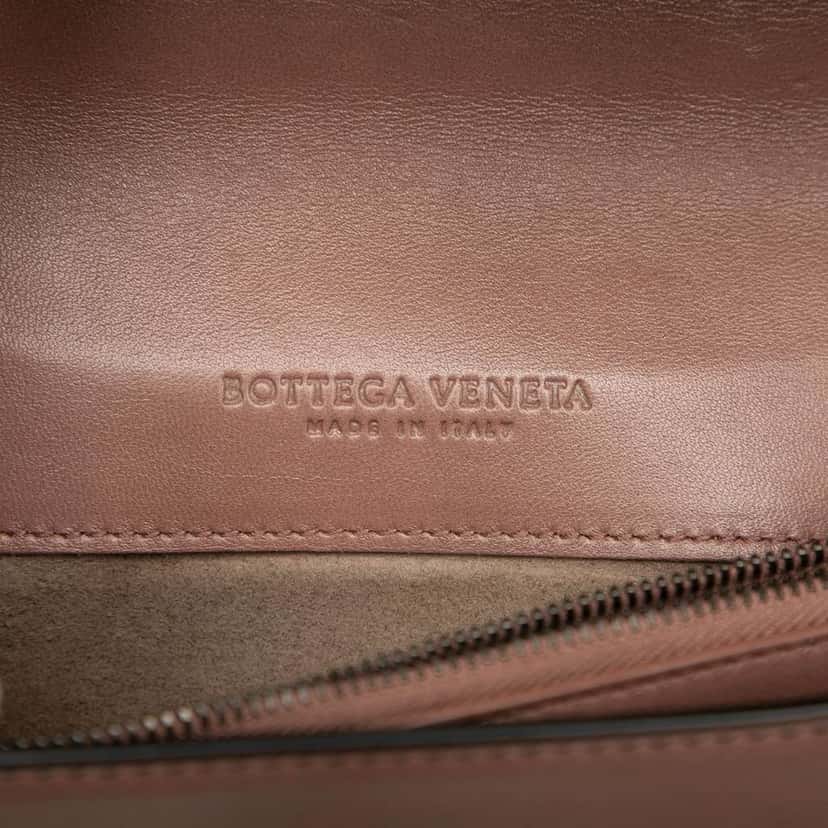 Bottega Veneta Nappa Intrecciato Olimpia Knot Crossbody Brown Leather Very good condition - Box View
