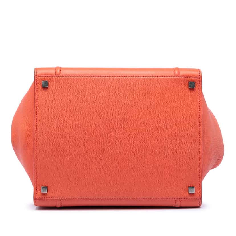 Celine Medium Leather Phantom Luggage Tote Orange Leather Very good condition - Inside View