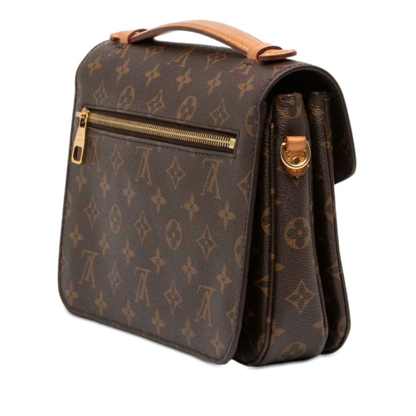 Louis Vuitton Monogram Pochette Metis Brown Very good condition - Back View