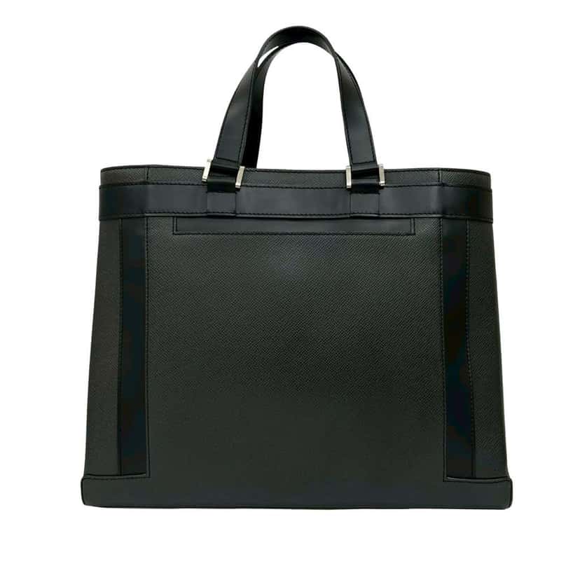 Louis Vuitton Taiga Kasbek PM Black Leather Very good condition - Back View