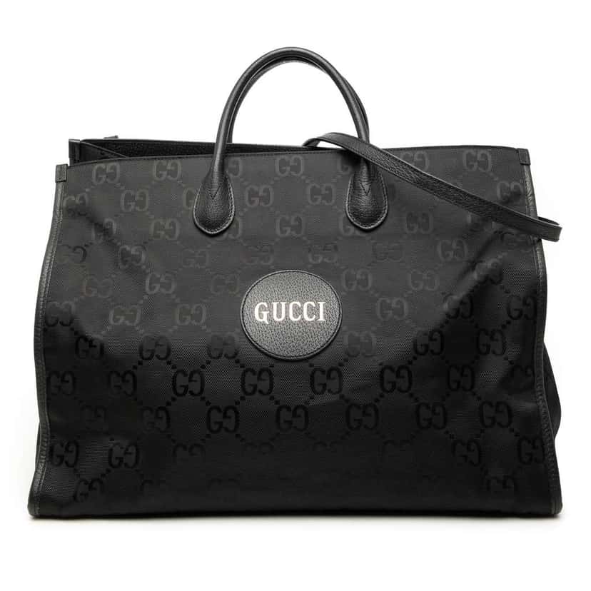 Gucci GG Econyl Off The Grid Convertible Tote Black Very good condition - Front View
