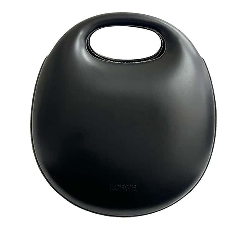 Loewe Leather Handbag Black Leather Good condition - Front View