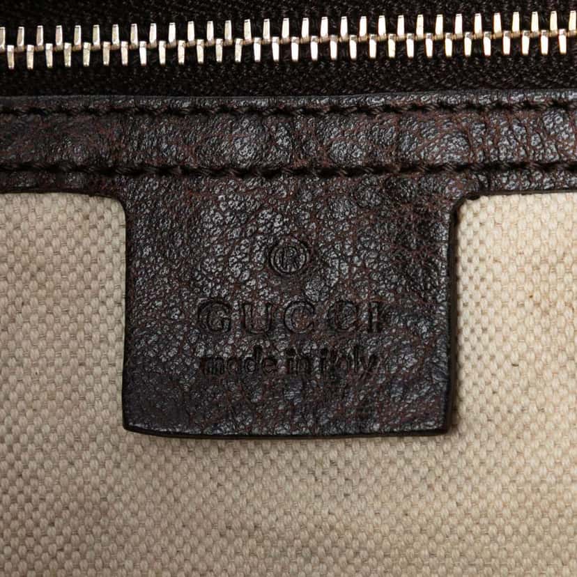 Gucci Guccissima Catherine Shoulder Bag Brown Leather Good condition - Box View