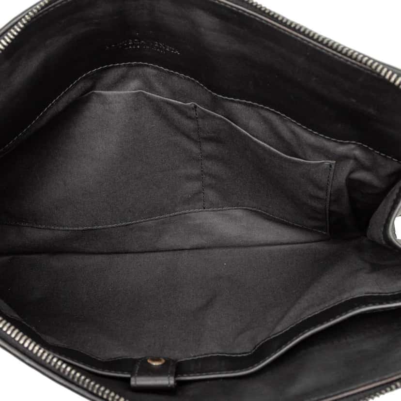 Bottega Veneta Nappa Intrecciato Clutch Black Leather Very good condition - Model View