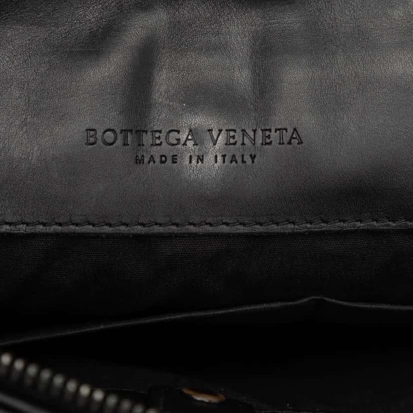 Bottega Veneta Nappa Intrecciato Clutch Black Leather Very good condition - Box View