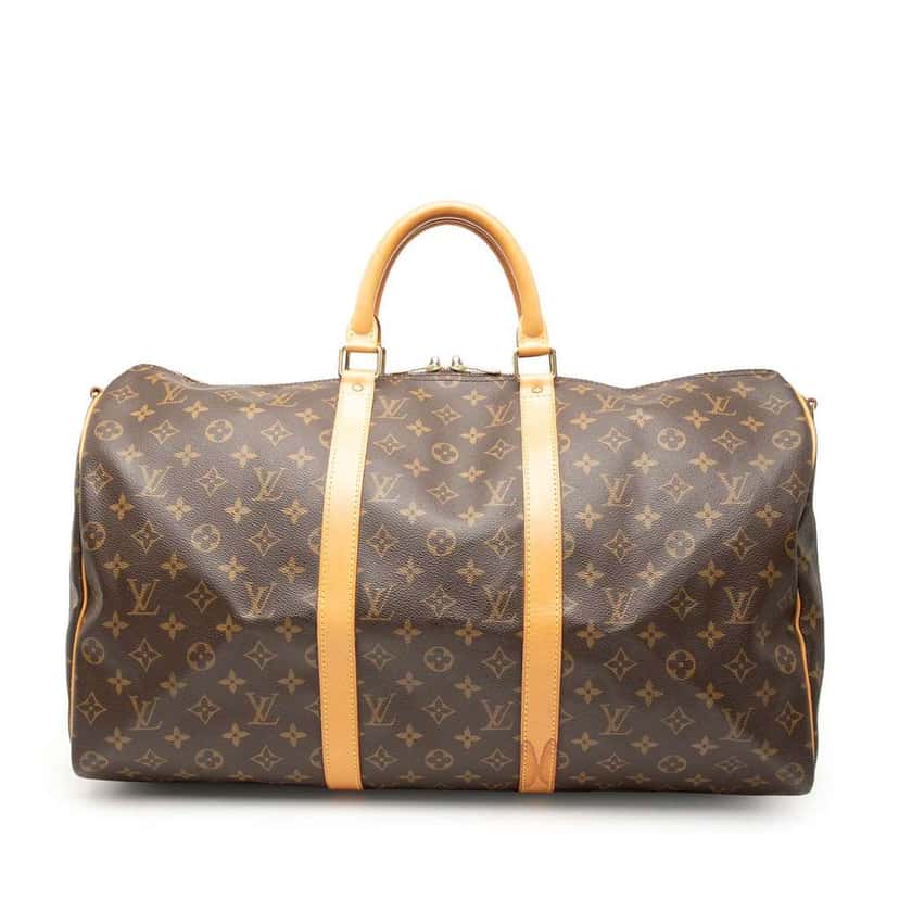 Louis Vuitton Monogram Keepall Bandouliere 50 Brown Very good condition - Front View