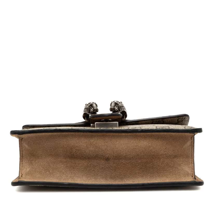 Gucci Small GG Supreme Dionysus Crossbody Brown Canvas Very good condition - Inside View