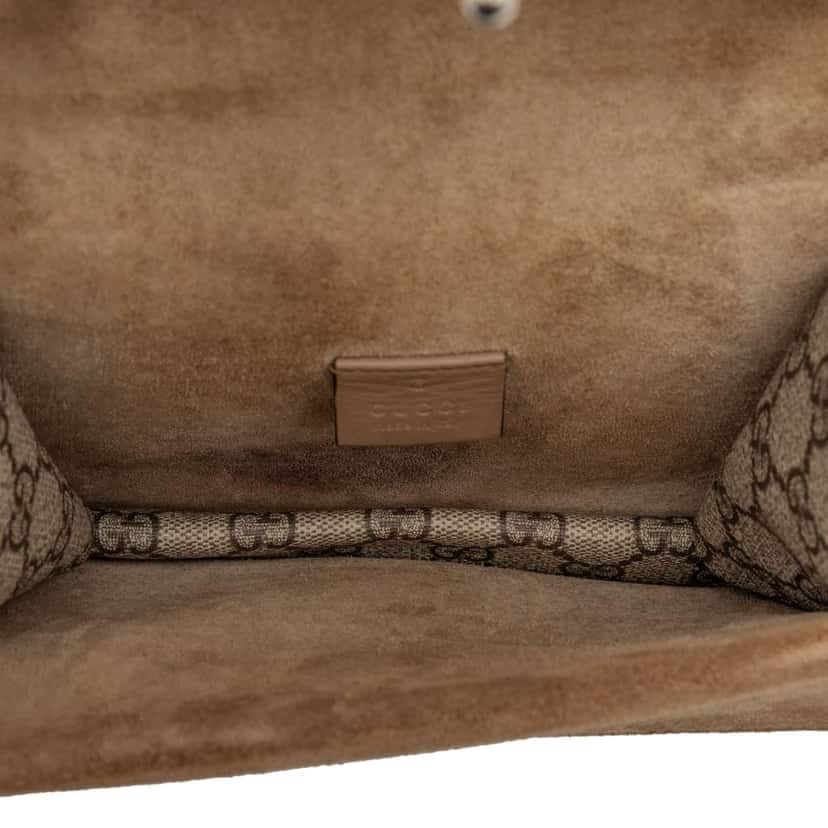 Gucci Small GG Supreme Dionysus Crossbody Brown Canvas Very good condition - Model View