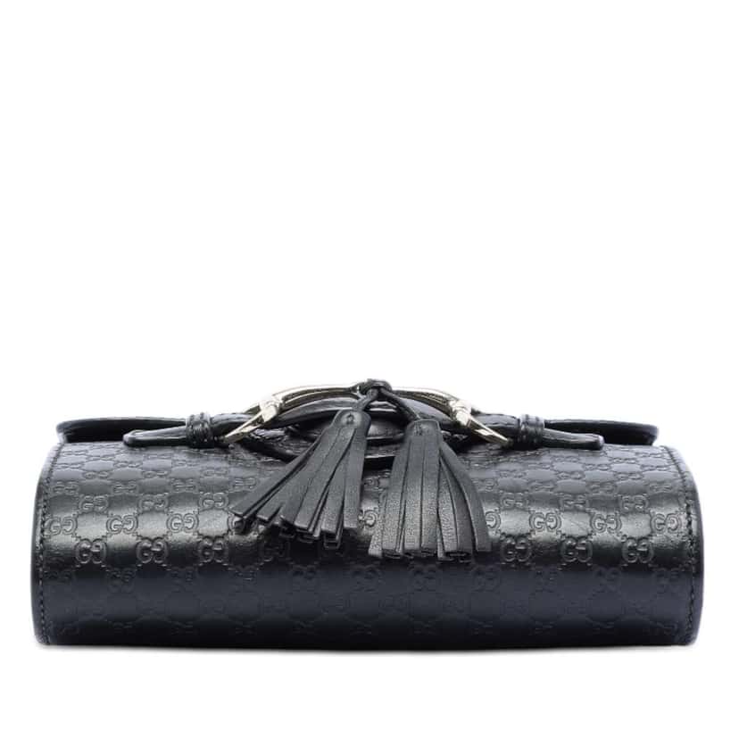 Gucci Mini Microguccissima Emily Crossbody Black Leather Very good condition - Inside View