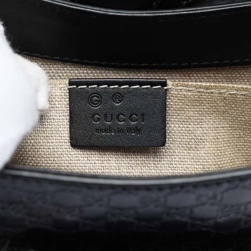 Gucci Mini Microguccissima Emily Crossbody Black Leather Very good condition - Box View