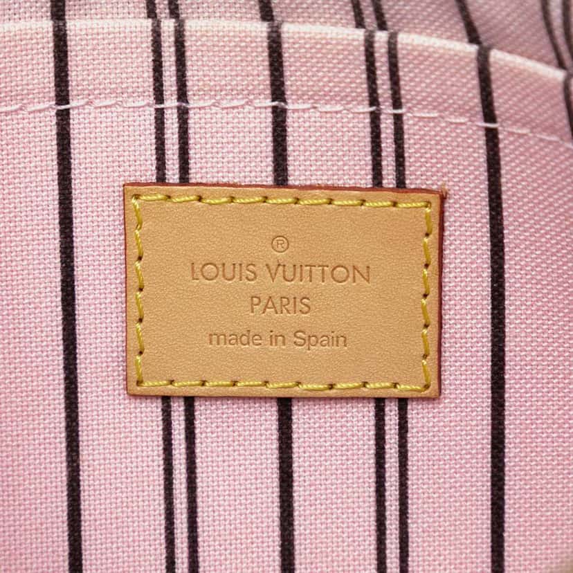 Louis Vuitton Monogram Neverfull MM Pouch Brown Good condition - Box View