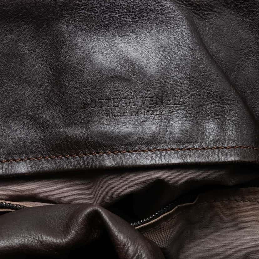 Bottega Veneta Intrecciomirage Trimmed Nappa Tote Brown Leather Very good condition - Box View
