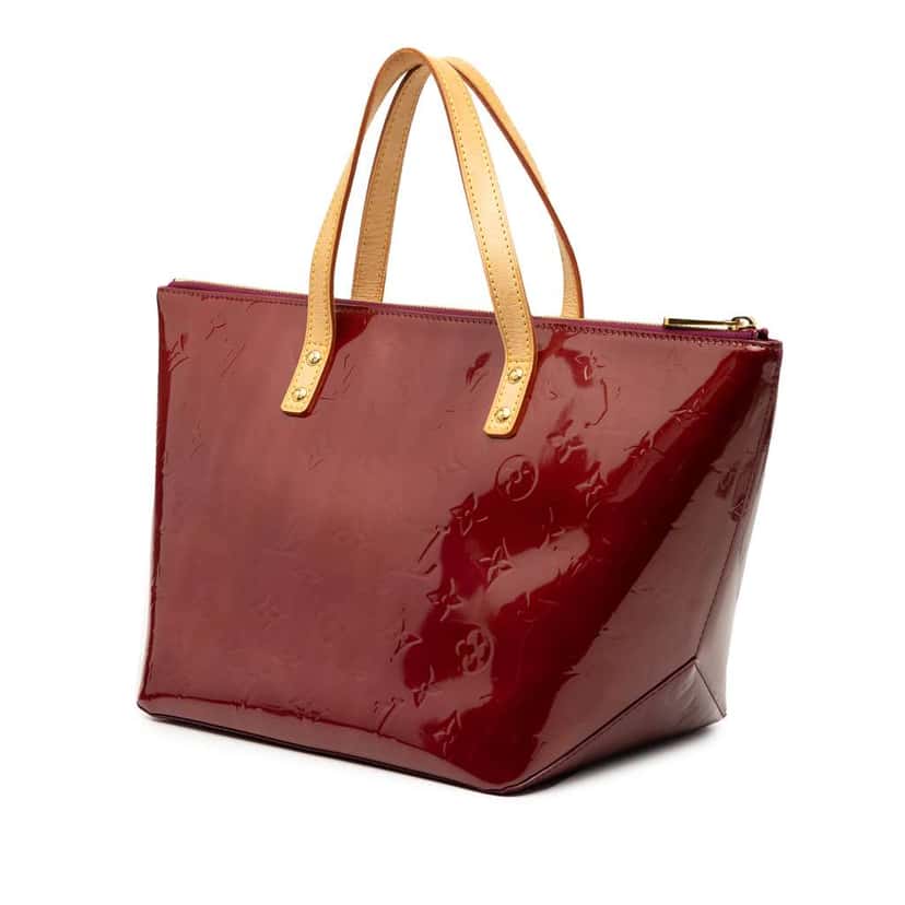 Louis Vuitton Monogram Vernis Bellevue PM Red Leather Very good condition - Back View