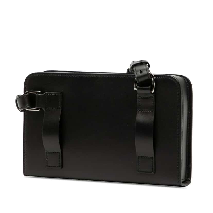 Dior Leather Dial Ultra Pouch Messenger Bag Black Leather Very good condition - Back View