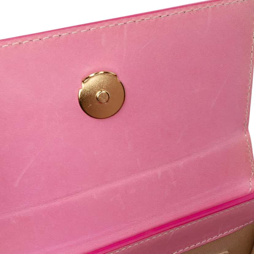 Jacquemus Leather Le Chiquito Moyen Pink Leather Good condition - Box View