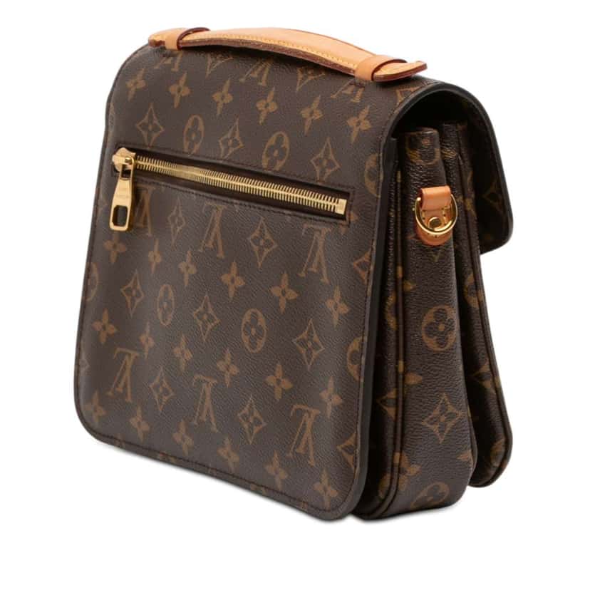 Louis Vuitton Monogram Pochette Metis Brown Very good condition - Back View