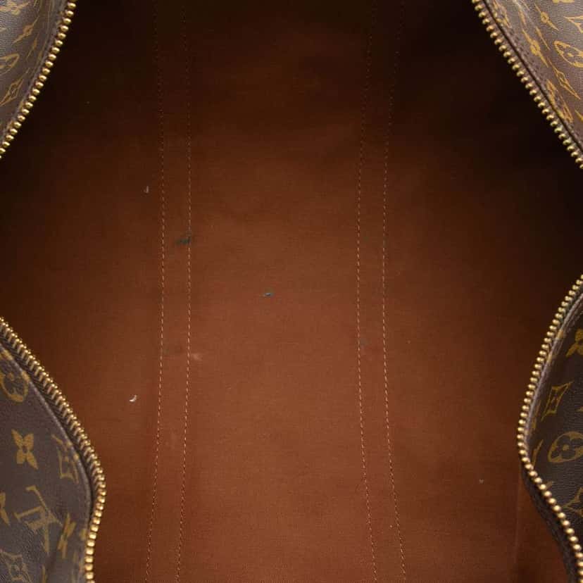 Louis Vuitton Monogram Keepall Bandouliere 55 Brown Fair condition - Model View