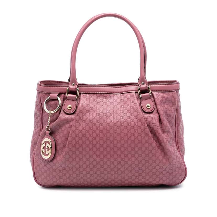 Gucci Microguccissima Sukey Tote Pink Leather Very good condition - Front View