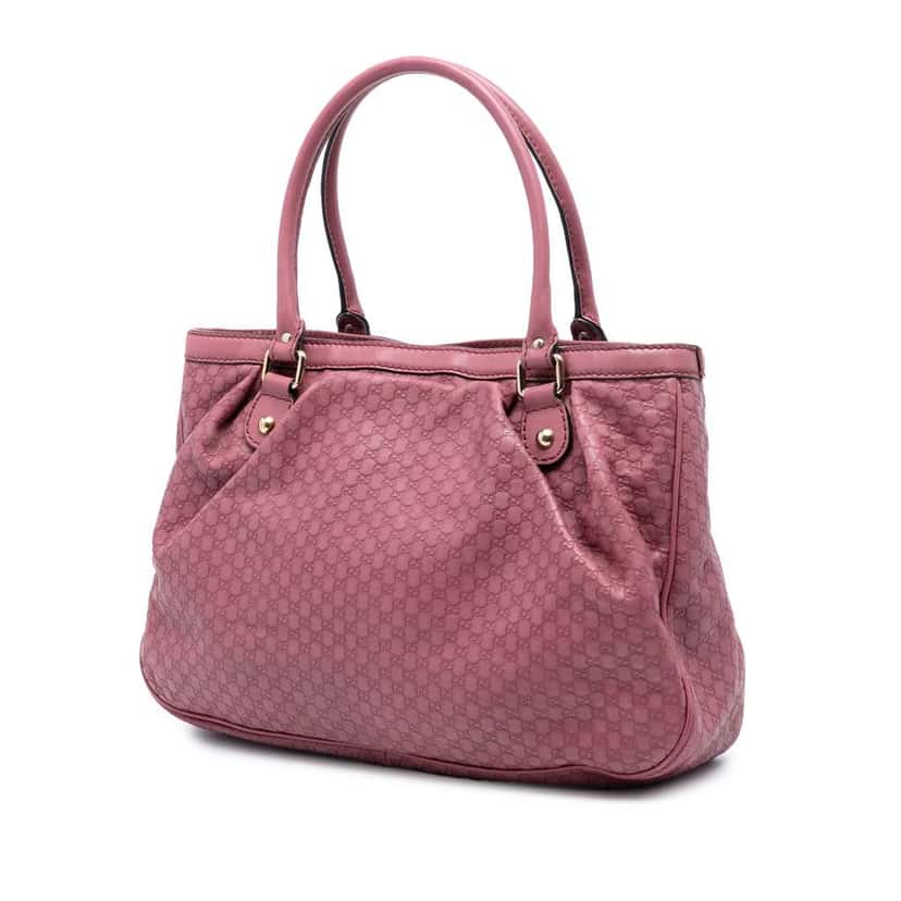 Gucci Microguccissima Sukey Tote Pink Leather Very good condition - Back View