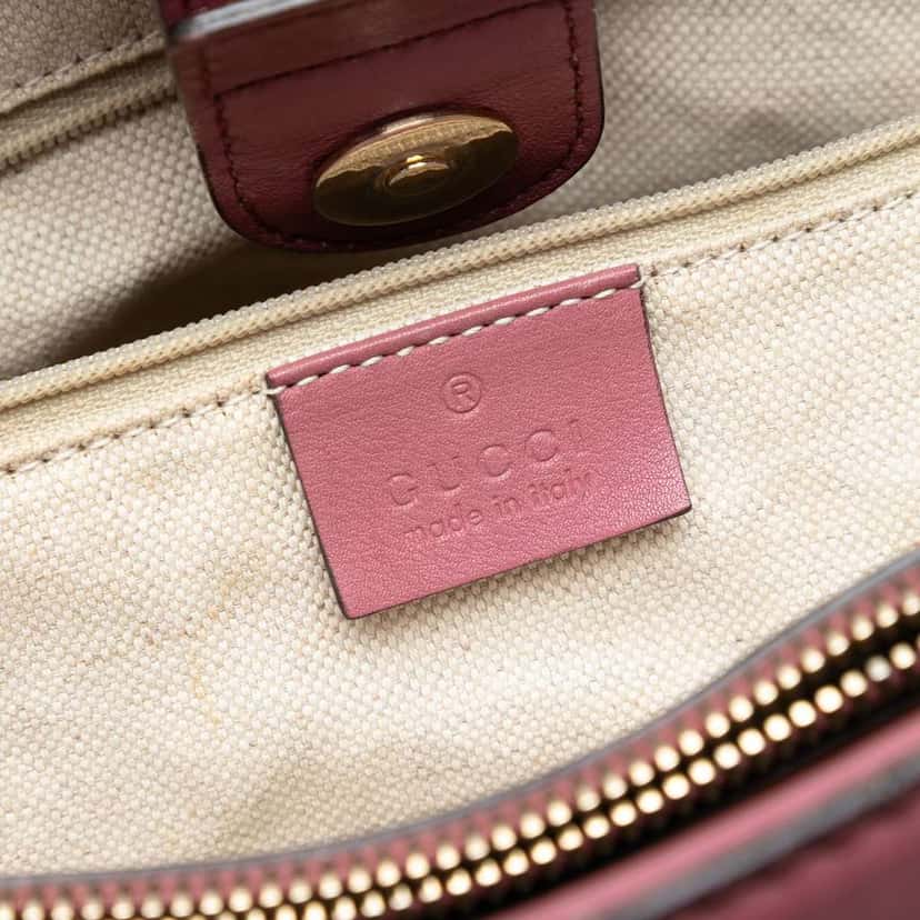 Gucci Microguccissima Sukey Tote Pink Leather Very good condition - Box View
