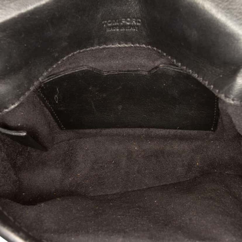 Tom Ford Mini Leather Natalia Crossbody Black Leather Very good condition - Model View