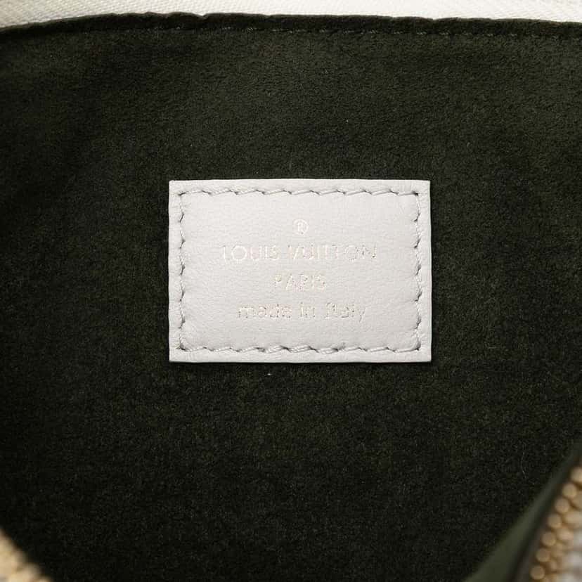 Louis Vuitton Monogram Embossed Puffy Lambskin Coussin PM White Leather Very good condition - Box View