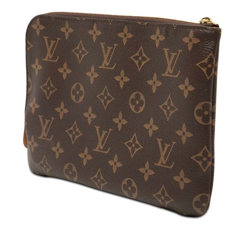Louis Vuitton Monogram Etui Voyageur PM Brown Very good condition - Back View