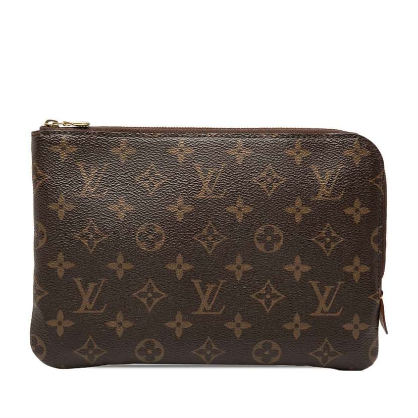 Louis Vuitton Monogram Etui Voyageur PM Brown Very good condition - Front View
