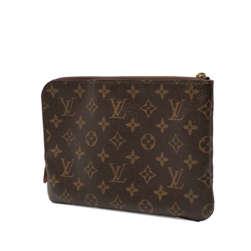 Louis Vuitton Monogram Etui Voyageur PM Brown Very good condition - Back View
