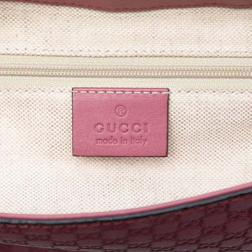 Gucci Microguccissima Sukey Crossbody Pink Leather Very good condition - Box View