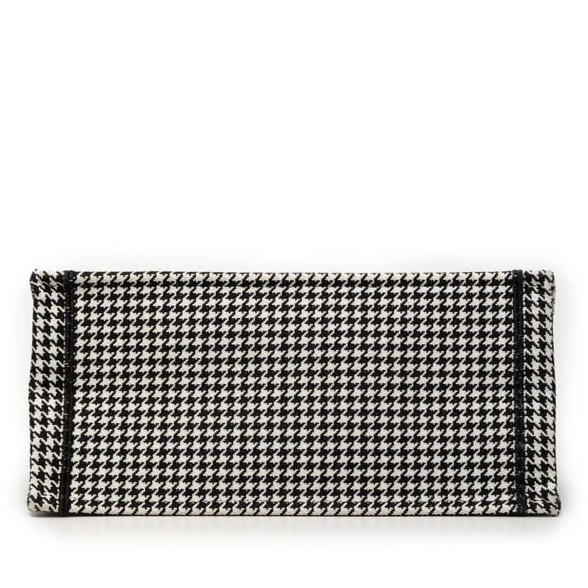 Dior Medium Canvas Houndstooth Embroidered Book Tote Black Canvas Very good condition - Inside View