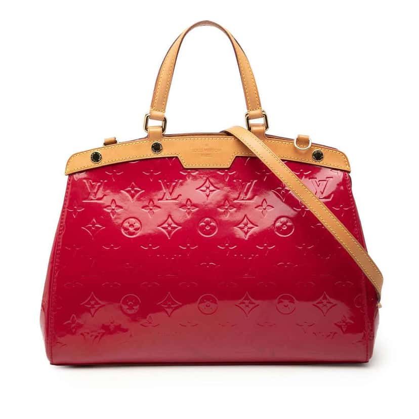 Louis Vuitton Monogram Vernis Brea MM Red Leather Very good condition - Front View