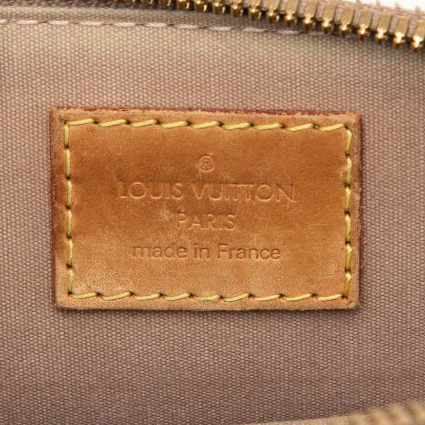 Louis Vuitton Monogram Vernis Alma BB Gold Leather Very good condition - Box View