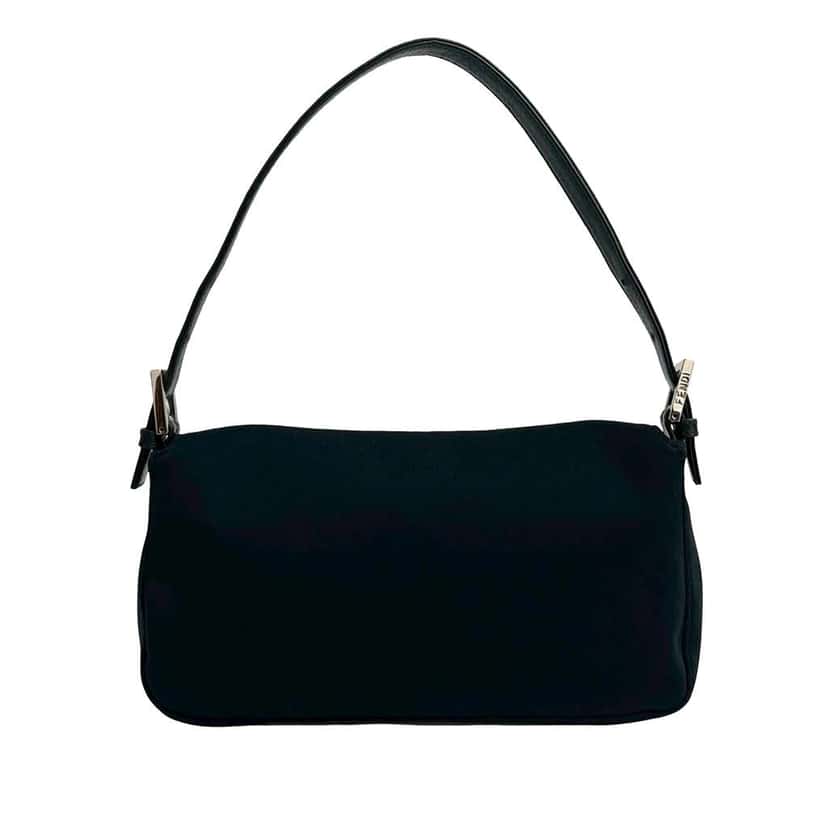 Fendi Jersey Mamma Baguette Black Cotton Very good condition - Back View