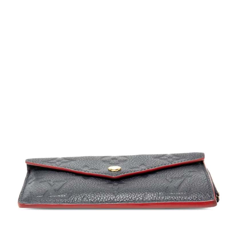 Louis Vuitton Monogram Empreinte Recto Verso Card Holder Blue Leather Very good condition - Inside View