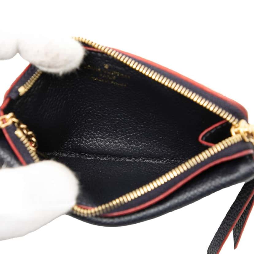 Louis Vuitton Monogram Empreinte Recto Verso Card Holder Blue Leather Very good condition - Model View