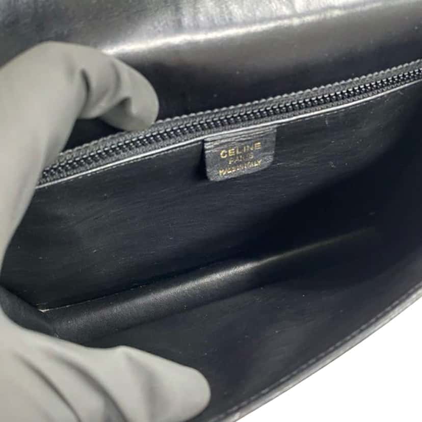 Celine Calfskin Star Ball Crossbody Black Leather Very good condition - Model View