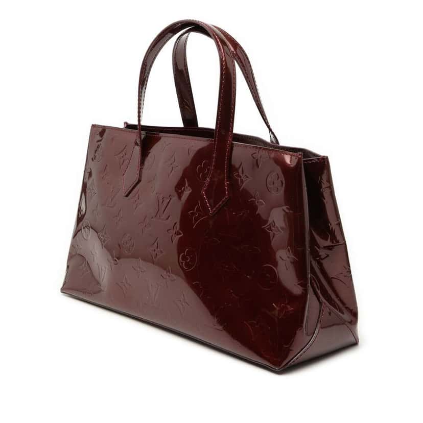 Louis Vuitton Monogram Vernis Wilshire PM Red Leather Good condition - Back View