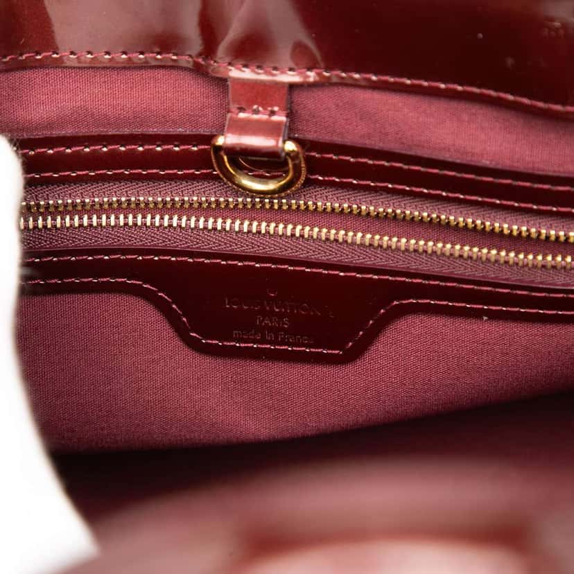 Louis Vuitton Monogram Vernis Wilshire PM Red Leather Good condition - Box View