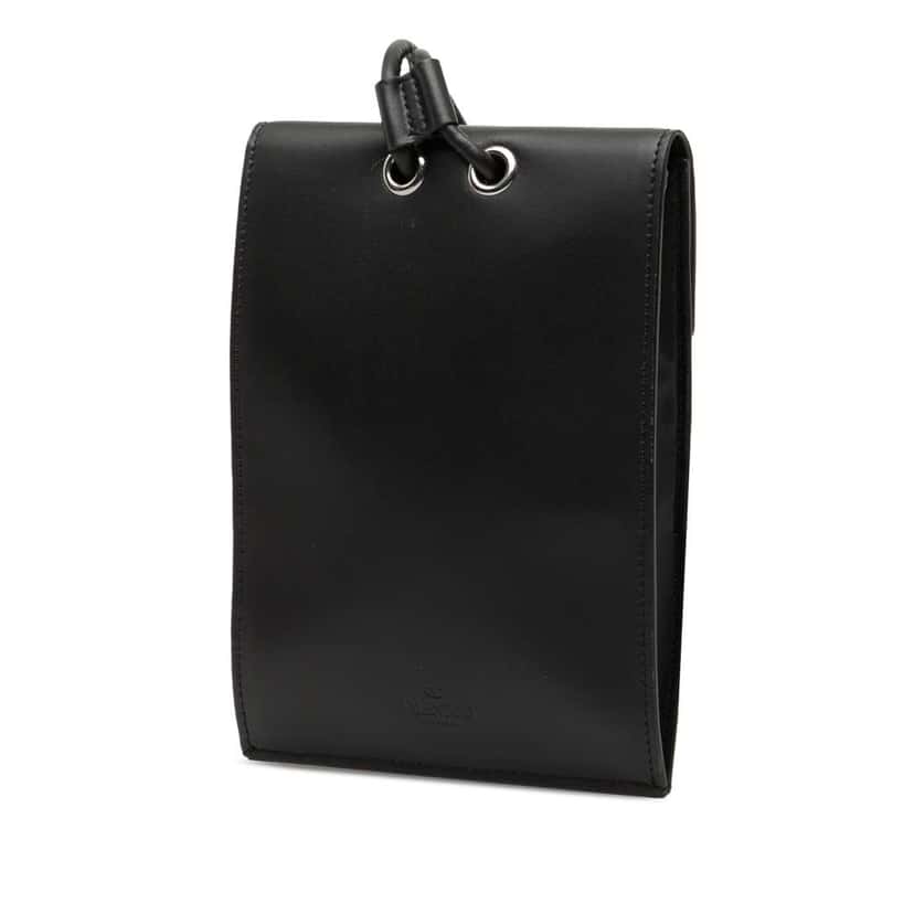 Valentino Leather VLTN Phone Case With Strap Black Leather Very good condition - Back View