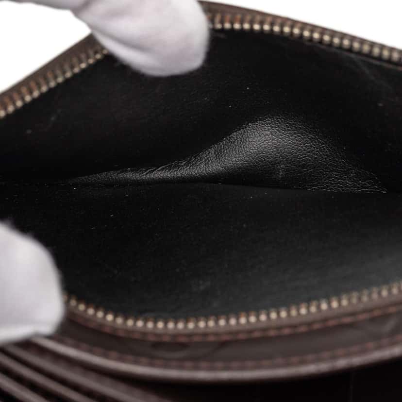 Louis Vuitton Monogram Glace Hoist Organizer Wallet Brown Leather Very good condition - Model View