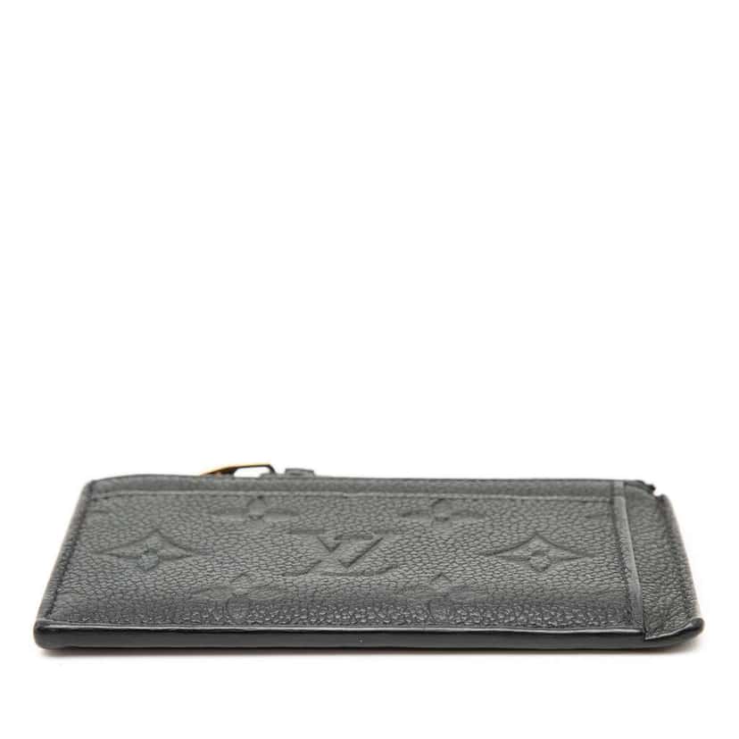Louis Vuitton Monogram Empreinte Zipped Card Holder Black Leather Very good condition - Inside View