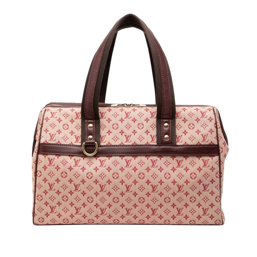 Louis Vuitton Monogram Mini Lin Josephine GM Red Canvas Good condition - Front View
